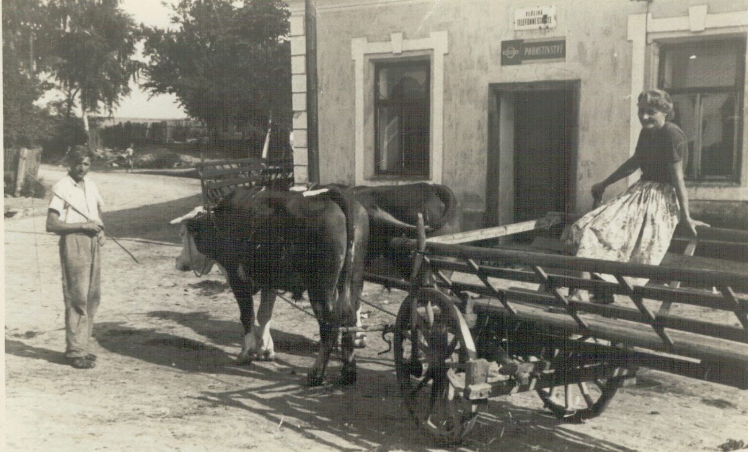 Stará hospoda v roce 1955 (archiv obce)